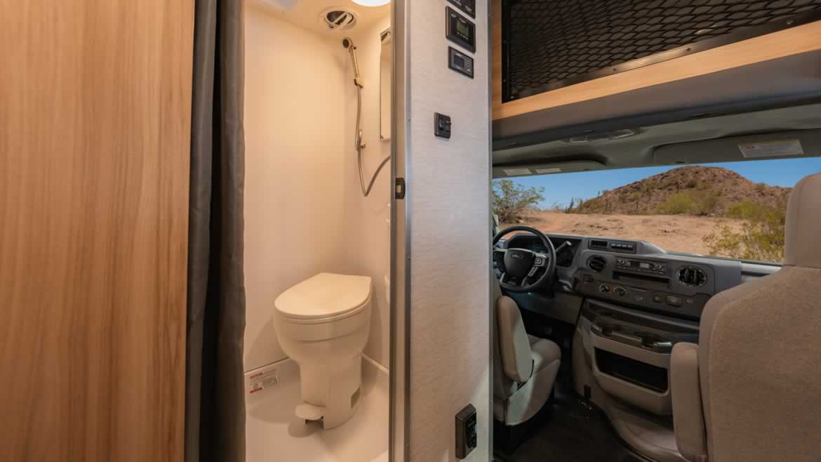 Cruise America Ultra Compact Bathroom